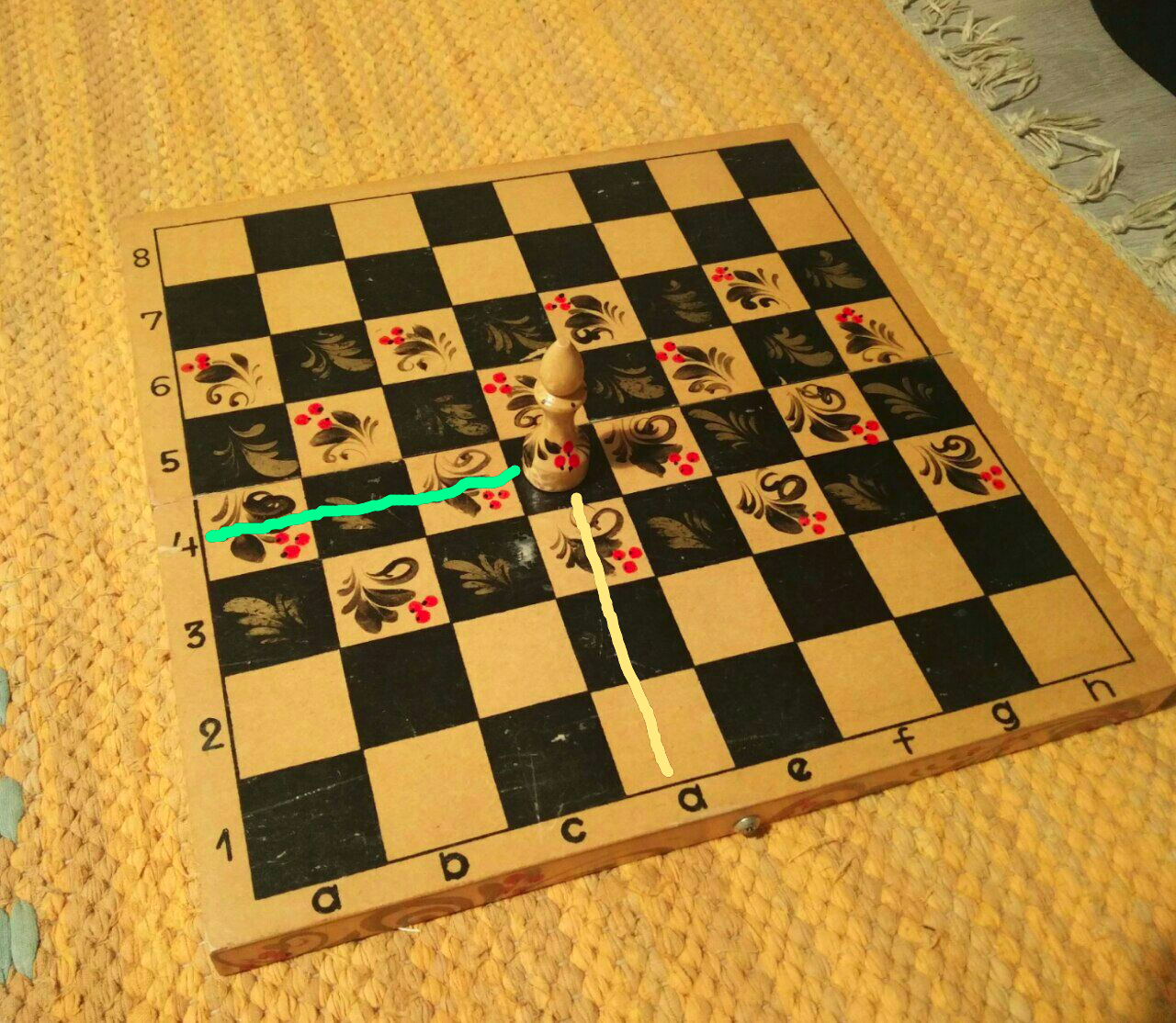 lähetti koordinaatissa d4